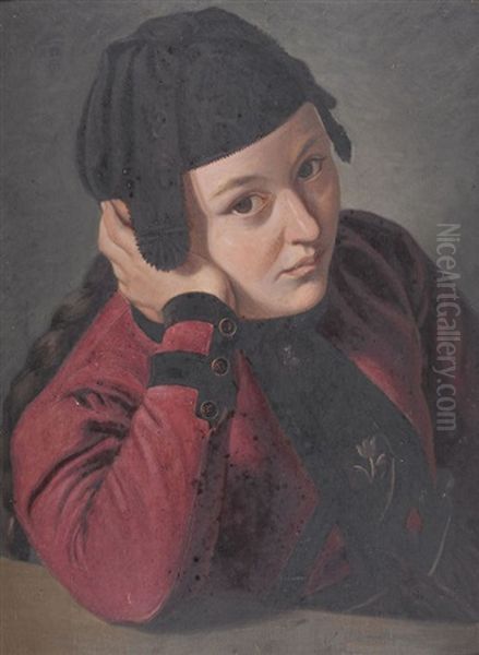 Fille De Fidelin Oil Painting by Johann-Ludwig Rudolf Durheim