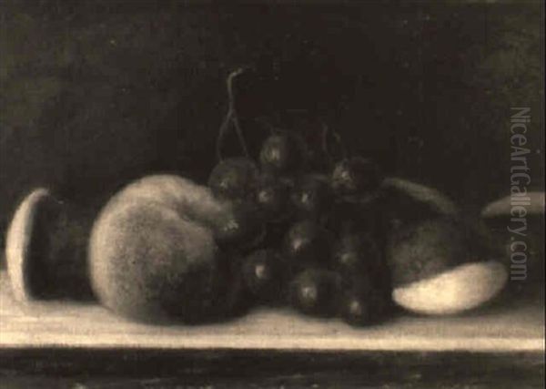 Still Life With Fruit And Cake Oil Painting by George Henry Durrie