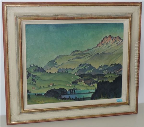 Lenzerheide Oil Painting by Rudolf Duerrwang