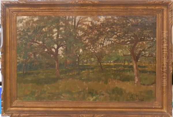 Paysage Oil Painting by Auguste Durst