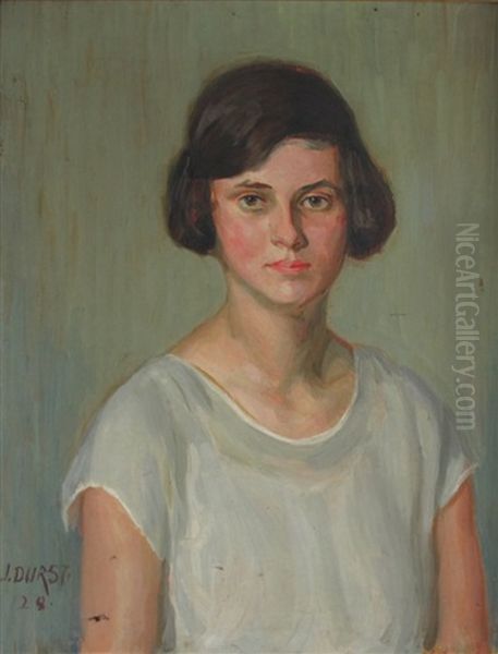 Portrait Einer Jungen Frau Oil Painting by Jakob Durst