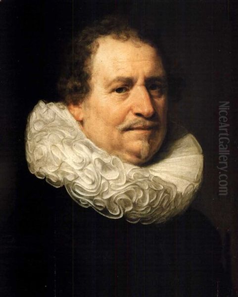 Portrait Of A Man Oil Painting by Cornelis Dusart