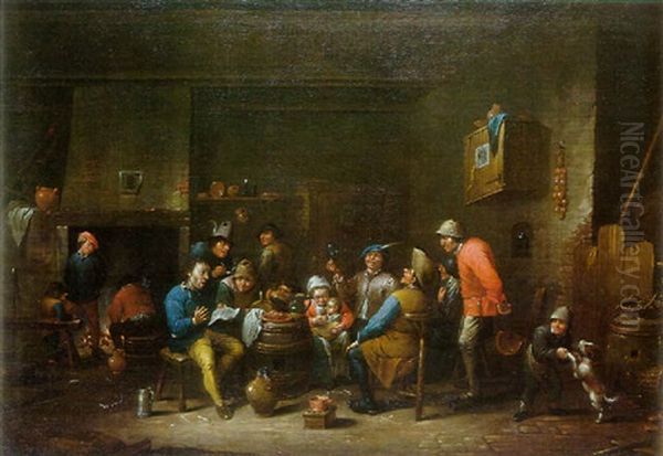 Interieur D'auberge by Cornelis Dusart