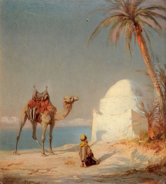 La Priere Oil Painting by Georges Duseigneur