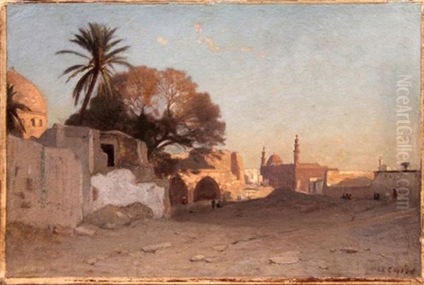 Paysage Au Caire Oil Painting by Etienne Duval