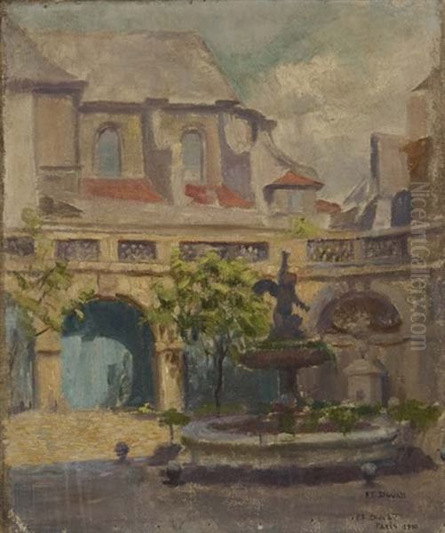 Paris (+ 2 Works; 3 Works) Oil Painting by Fannie Eliza Duvall