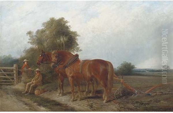 The Plough Team Oil Painting by John Duvall