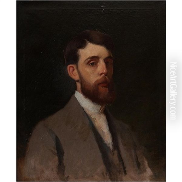 Portrait Of John Henry Gest Oil Painting by Frank Duveneck