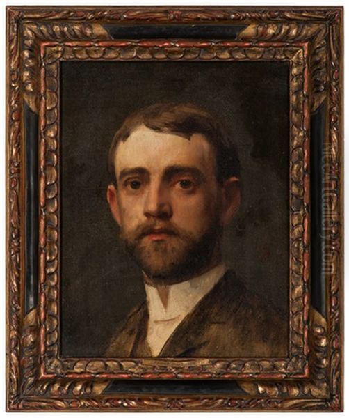 Portrait Of Theodore Wendel Oil Painting by Frank Duveneck