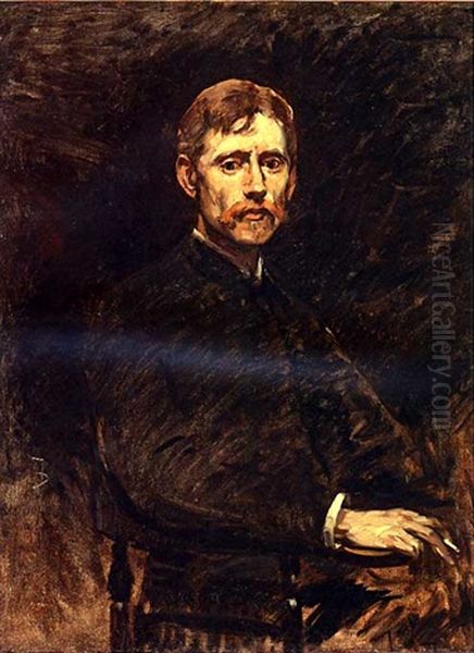 Portrait Of Emil Carlsen Oil Painting by Frank Duveneck