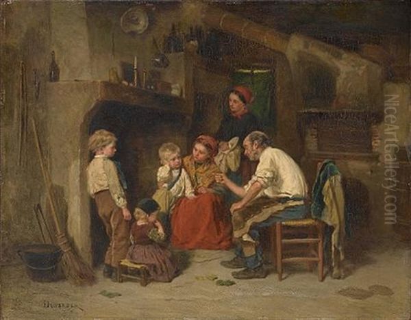 In Disgrace Oil Painting by Theophile Emmanuel Duverger