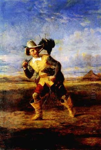 Diebischer Soldat Oil Painting by Theophile Emmanuel Duverger