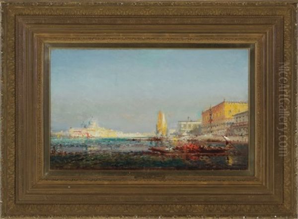 Grand Canal, Venice Oil Painting by Henri Duvieux