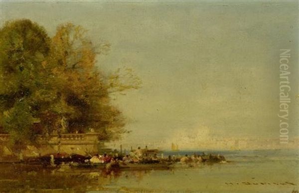 Blick Auf Venedig Oil Painting by Henri Duvieux