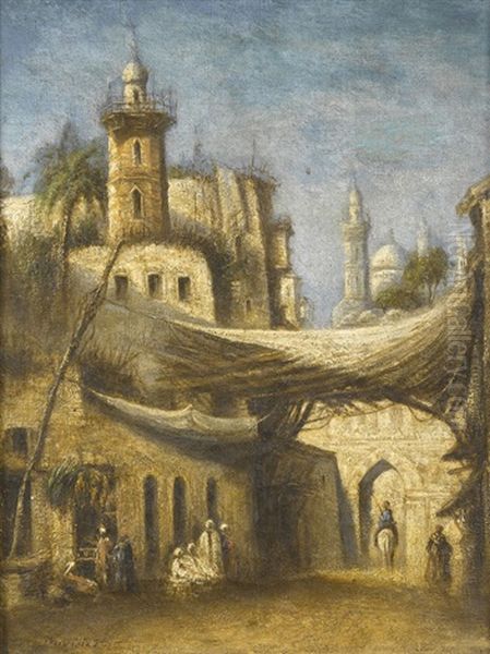 Strassenszene In Istanbul Oil Painting by Henri Duvieux