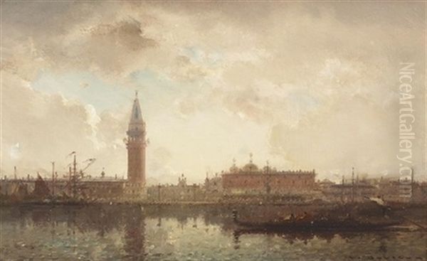 Bacino Di San Marco Mit Dogenpalast by Henri Duvieux