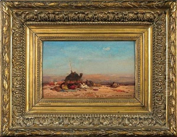 Scene Orientaliste Oil Painting by Henri Duvieux