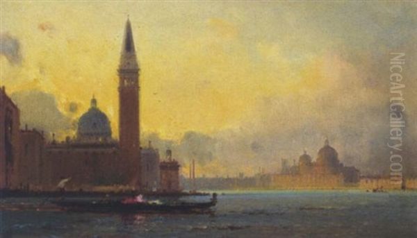 Cappriccio Von Venedig Oil Painting by Henri Duvieux