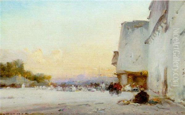 Vue De La Corne D'or Oil Painting by Henri Duvieux