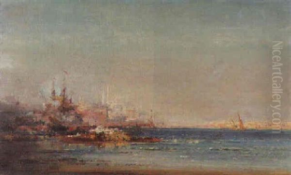 Constantinople Oil Painting by Henri Duvieux