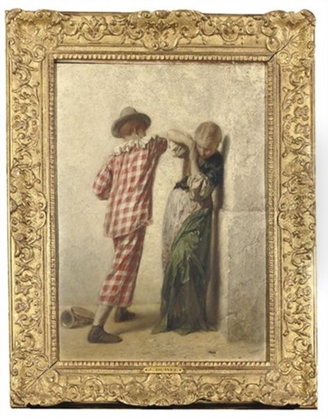 The Young Rival Oil Painting by Henri Joseph Duwee