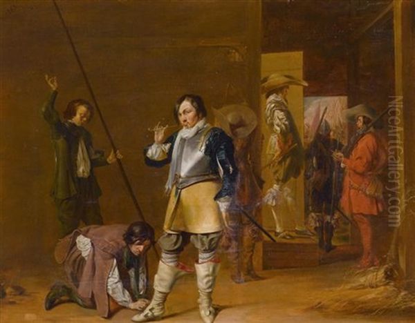 Wachstube Mit Dem Ruf Zu Den Waffen Oil Painting by Willem Cornelisz Duyster