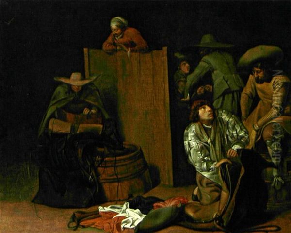 Interieur Mit Soldaten Oil Painting by Willem Cornelisz Duyster