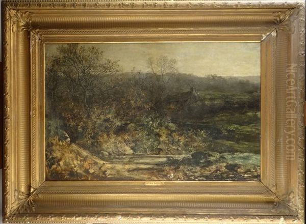 Duyts_gustave Paysage Oil Painting by Gustave Den Duyts