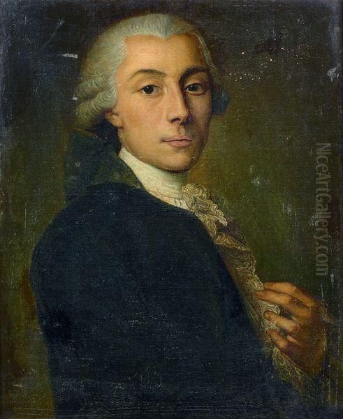 Portrait D'un Homme De Qualite Oil Painting by Claude Arnulphy