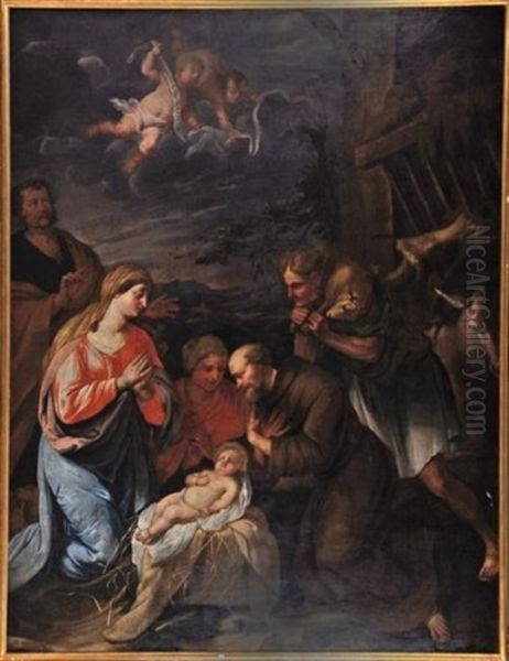 L'adoration Des Bergers Oil Painting by Jan de Duyts