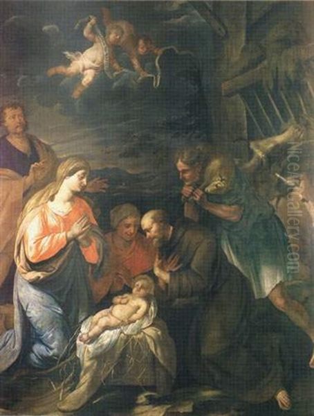 L'adoration Des Bergers Oil Painting by Jan de Duyts