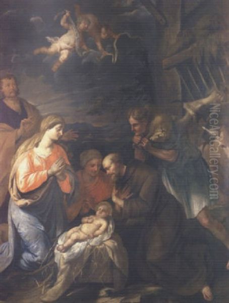 L'adoration Des Bergers Oil Painting by Jan de Duyts