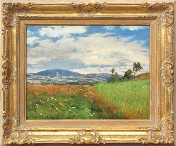 Krajina Oil Painting by Bohuslav Dvorak