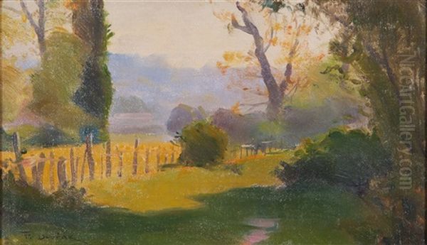 Bougivali (french Landscape) Oil Painting by Frantisek Dvorak