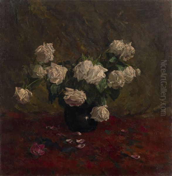 Bouquet Of Roses by Tit Yakovlevich (Yakovich) Dvornikov