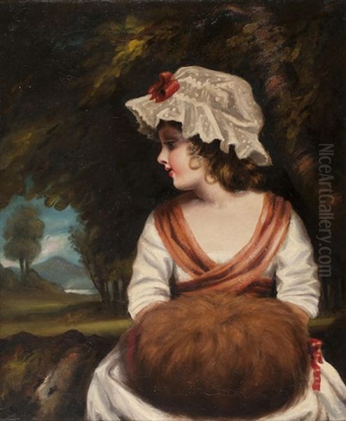 Girl With A Muff Oil Painting by William Dyce