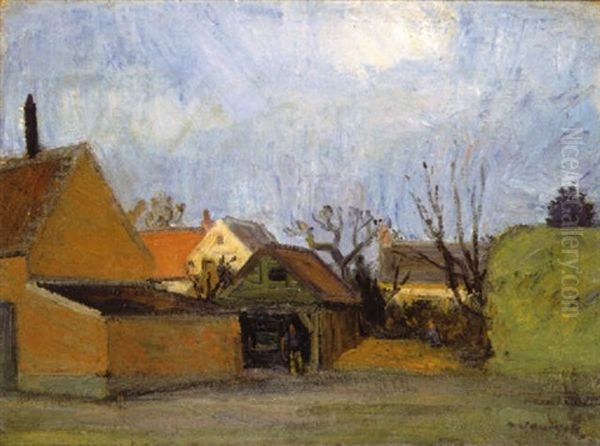 Hoeve Te Schilde Oil Painting by Albert Van Dyck