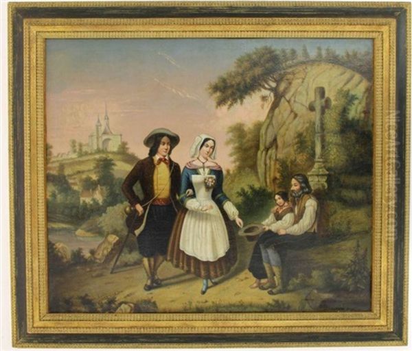 Allegorie Oil Painting by Josephus Laurentius Dyckmans