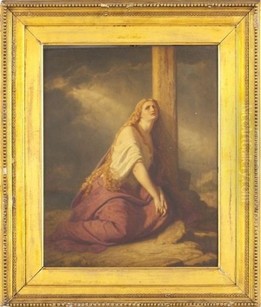 Mary Magdalene Oil Painting by Josephus Laurentius Dyckmans