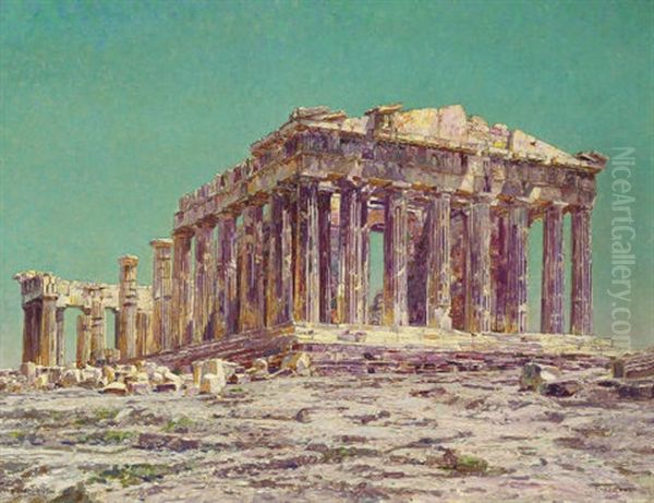 The Parthenon Oil Painting by Charles G. Dyer