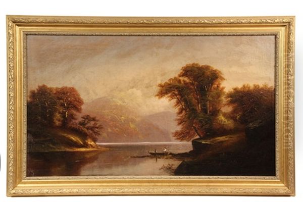 Susquehanna Ferry Oil Painting by Samuel P. Dyke