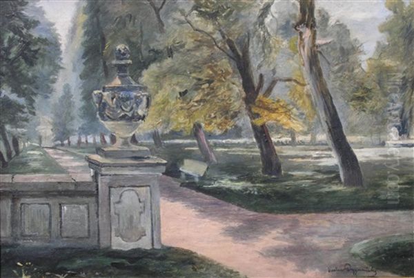 Widok Na Park Oil Painting by Waclaw Dyzmanski