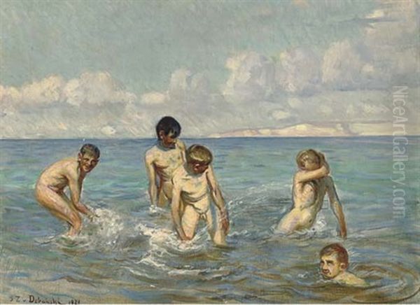 Summer Fun Oil Painting by Sixtus Z. von Dzbanski