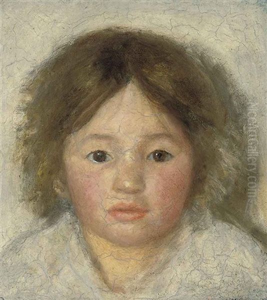 Head Of A Child Oil Painting by Susan Hannah MacDowell Eakins