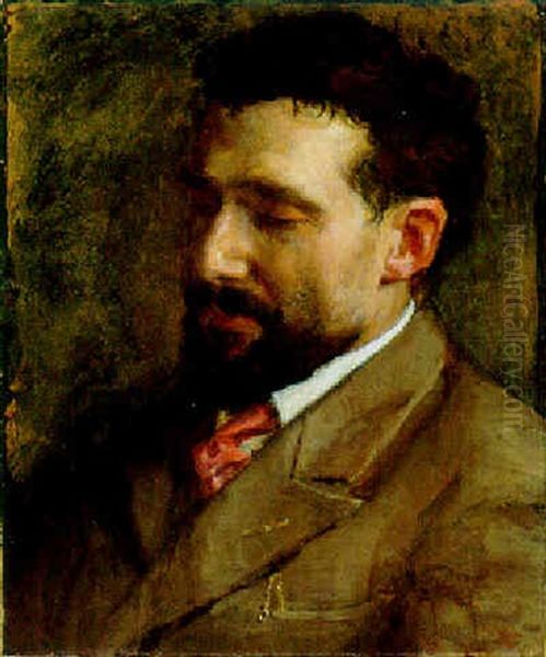 Portrait Of Luigi Maratti Oil Painting by Susan Hannah MacDowell Eakins