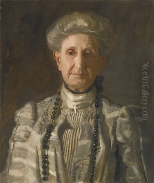 Mrs. Anna A. Kershaw Oil Painting by Thomas Eakins