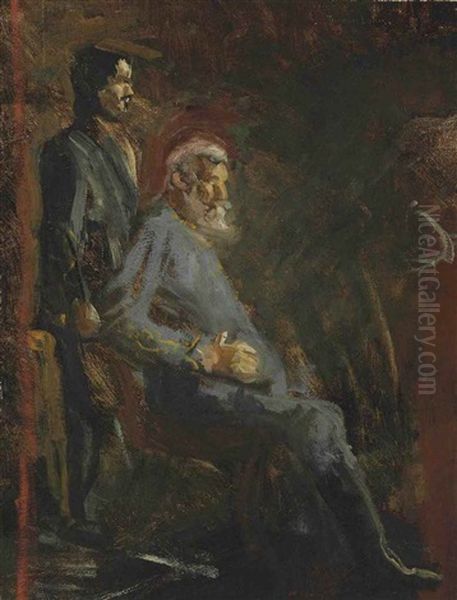 Surrender Of General Lee (study) Oil Painting by Thomas Eakins