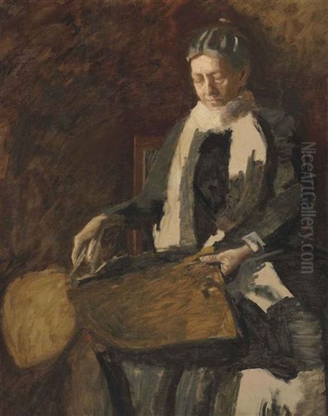 Portrait Of Mrs. Joseph W. Drexel Oil Painting by Thomas Eakins