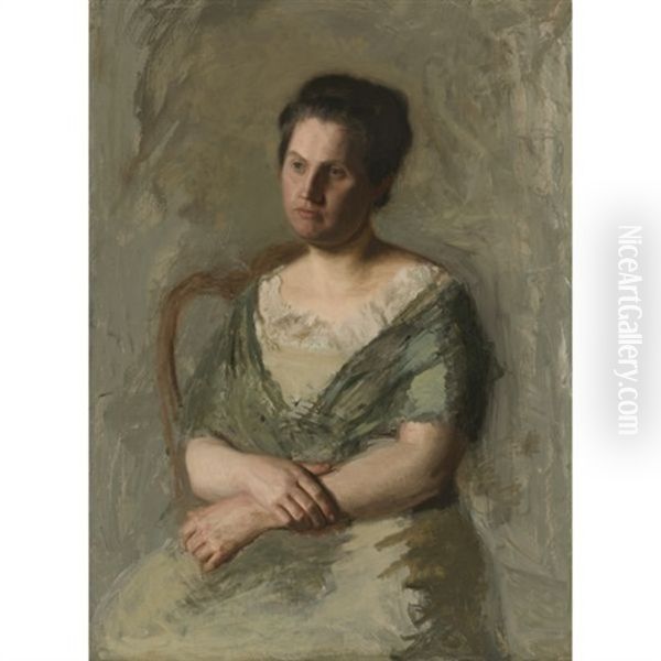 Mrs. William Shaw Ward Oil Painting by Thomas Eakins