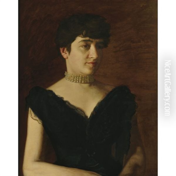 Mrs. William H. Green Oil Painting by Thomas Eakins